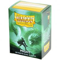 Протекторы Dragon Shield Dual (100шт., 63x88 мм): зелёные матовые