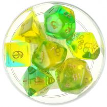 Набор кубиков Dice and Games: Blitz Yellow and Aqua, 7 шт.