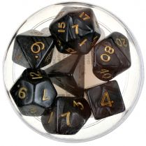 Набор кубиков Dice and Games: Pearl Black, 7 шт.