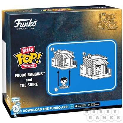 Набор фигурок Bitty POP! Town. The Lord of the Rings: Frodo Baggins and The Shire фото 3