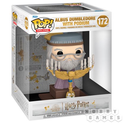 Фигурка Funko POP! Deluxe. Harry Potter: Albus Dumbledore with Podium фото 2