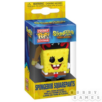 Брелок Funko POP!  Pocket Keychain. Spongebob Squarepants: SpongeBob SquarePants (Pirate)  фото 2