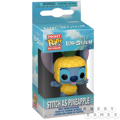 Брелок Funko POP! Pocket Keychain. Disney Lilo &amp; Stitch: Stitch as Pineapple фото 2