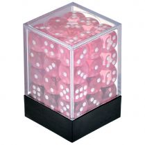 Набор стандартных кубиков D6 Stuff-Pro, 36 шт. (12 мм, прозрачные розовые)