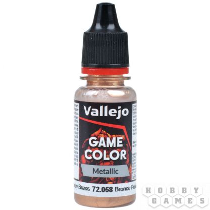 Краска Vallejo Game Color: Brassy Brass 72.058