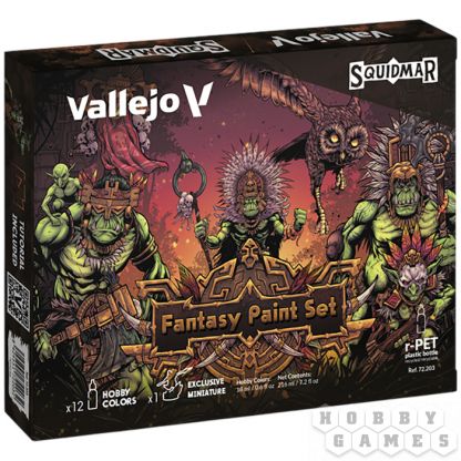Набор красок Vallejo Squidmar: Fantasy Paint Set 72.203