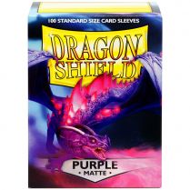 Протекторы Dragon Shield (100шт., 63х88 мм): фиолетовые матовые
