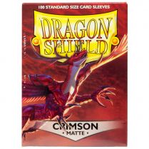 Протекторы Dragon Shield (100 шт., 63х88 мм): багровые матовые
