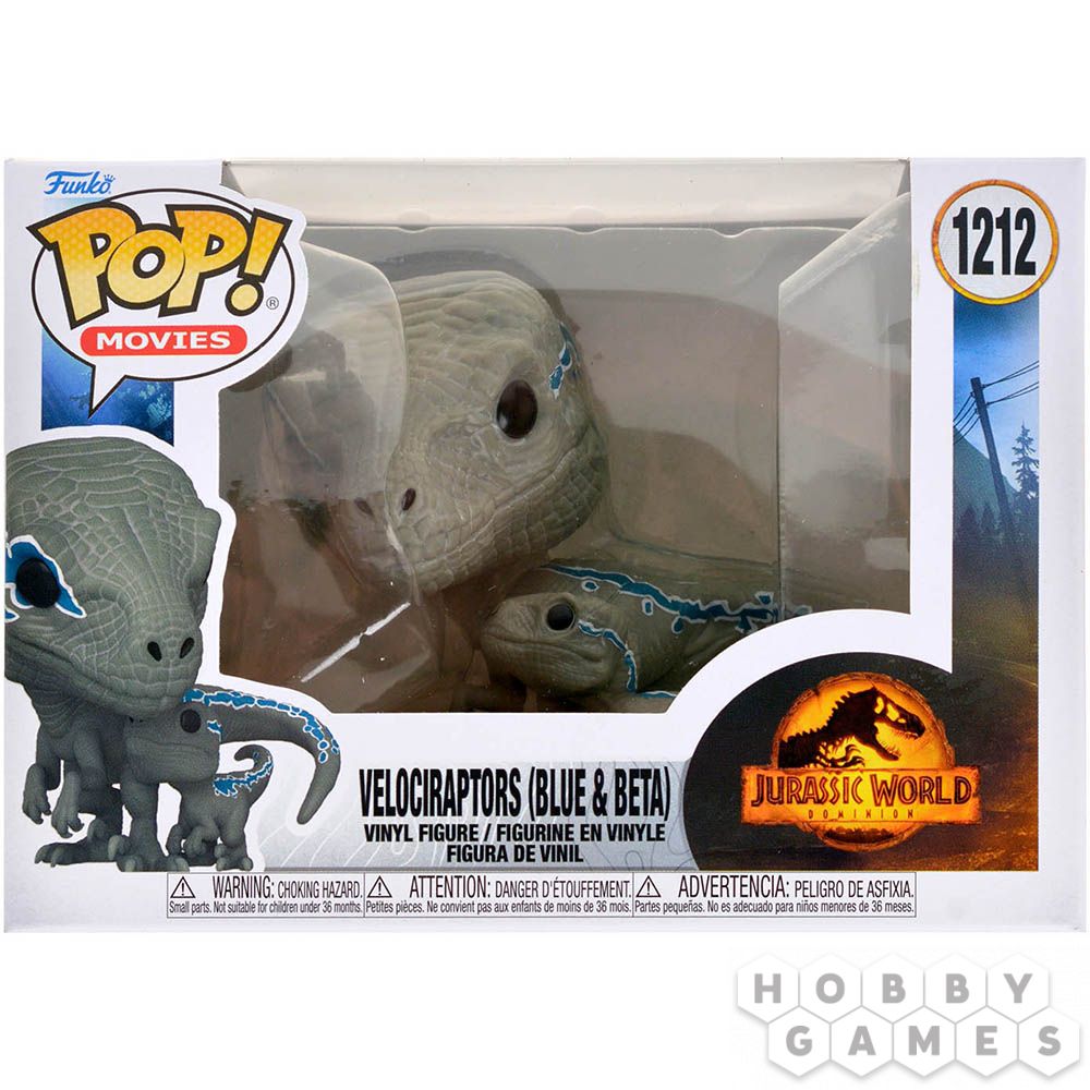 Фигурка Funko POP! Movies. Jurassic World: Dominion: Velociraptors (Blue &  Beta)