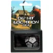 Игральный кубик D12 Hit Location, Black/White