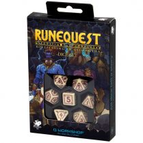 Набор кубиков RuneQuest, 7 шт., Beige/Burgundy