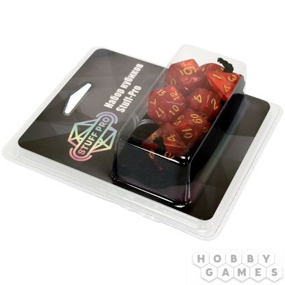 Набор кубиков Stuff-Pro нефритовый красный