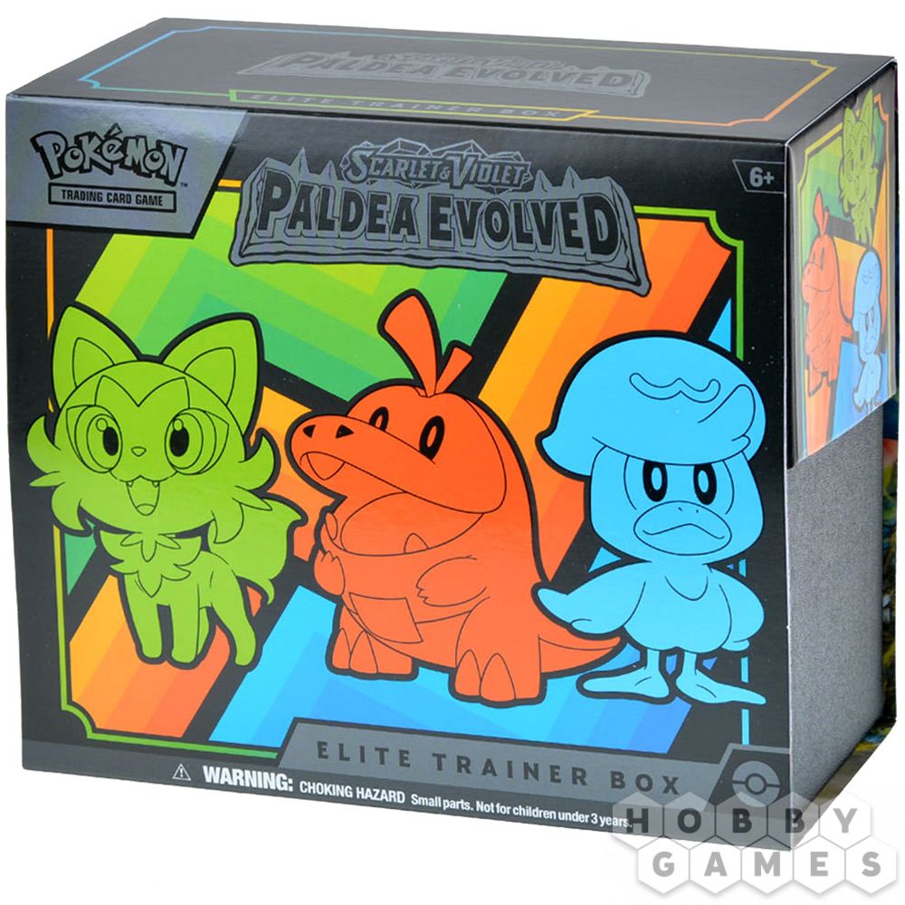 Pokemon TCG. Scarlet and Violet: Paldea Evolved Elite Trainer Box