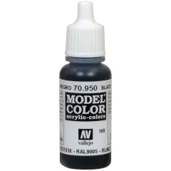 Краска Vallejo Model Color 169. Black (17 мл)